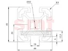 Profil 10 40x40 – rysunek techniczny