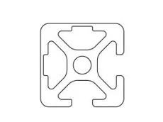 Profil 5 20x20 2N 90 – przekrój