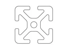 Profil 6 30x30 ciężki – przekrój