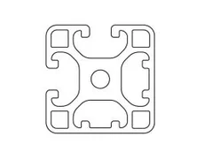 Profil 8 40x40 lekki 2N 90 – przekrój