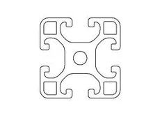 Profil 8 40x40 lekki – przekrój