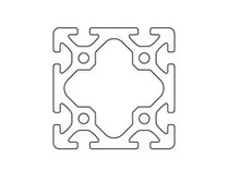 Profil 8 80x80 ciężki – przekrój