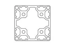 Profil 8 80x80 lekki 6N – przekrój